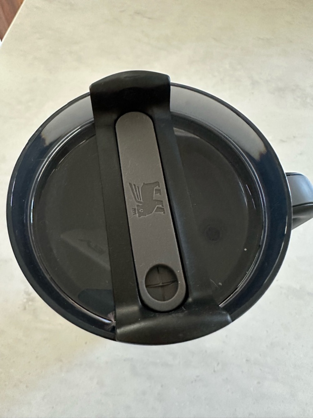 Stanley 40oz Matte Black Insulated Mug with Handle and Stainless Rim - Picture 2 of 4